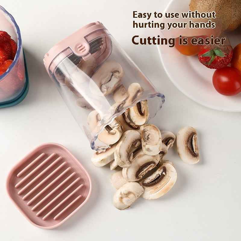 Stainless Steel Slice Cup Strawberry Banana Egg Kiwi Slicer Kitchen Gadgets